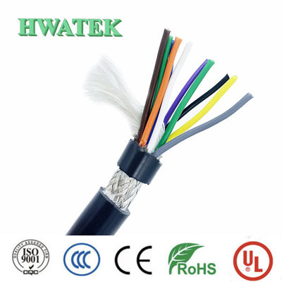 UL2095 4P×24AWG ব্রেডিং শিল্ডড টিনড কপার স্ট্র্যান্ডড ফোমা পিই আইসোলেশন পিভিসি জ্যাকেট 300V 80 °C ক্যাবল