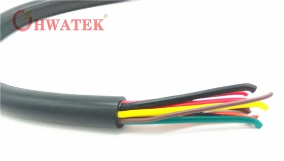 স্ক্রিনযুক্ত ড্র্যাগ চেইন ক্যাবল 300V 4P-8P কপার কন্ডাক্টর