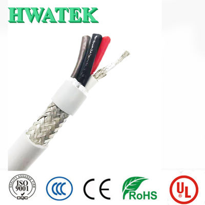 UL21408 2C×18AWG ড্রেন ওয়্যার সহ টিনযুক্ত কপার স্ট্র্যান্ডেড XLPE ইনসুলেশন XLPE জ্যাকেট 300V 105℃ তেল-প্রতিরোধী কেবল