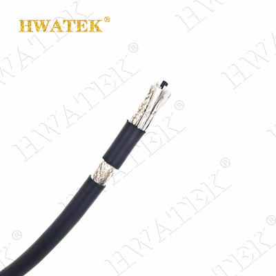 UL 20236 2C x 26AWG টিনযুক্ত এবং সিলভারযুক্ত স্ট্র্যান্ডড তামা টিফলন নিরোধক টিপিইউ জ্যাকেট আরজি 179 তারের