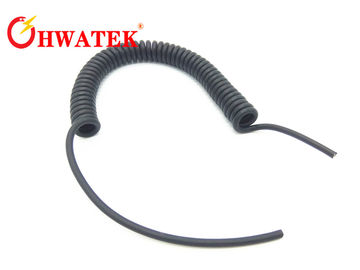 বহিরাগত PUR মথ সঙ্গে গাড়ির জন্য রক্ষা করা Retractable সর্পিল পাওয়ার কেবেল