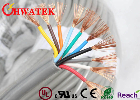 26AWG UL2464 পিভিসি ইনসুলেটেড এলিভেটর সিগন্যাল কেবল Shালানো