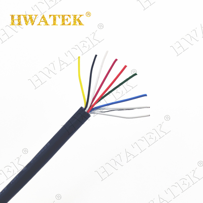 বৈদ্যুতিক নমনীয় বিনুনি শিল্ডেড কেবল UL2464 AWM 2464 62Cx24AWG+ADB