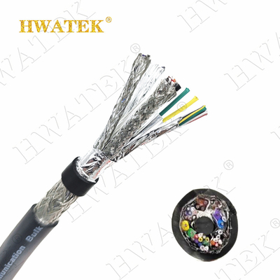 UL2464 নমনীয় বৈদ্যুতিক কেবল 300V 5P X 28AWG + AB শিল্ড
